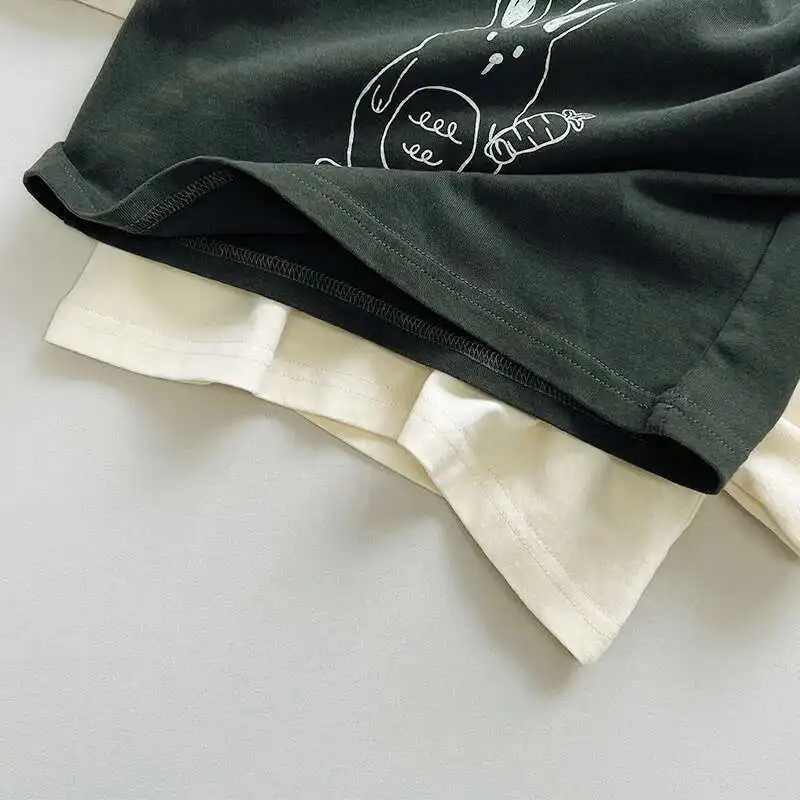 Frühling Herbst Kinder T-Shirts 1-8Y Jungen Mädchen Baumwolle Druck Langarm T Shirts Tops Tees Kleinkind Tragen Für Kinder Kleidung Neue – Detail 12