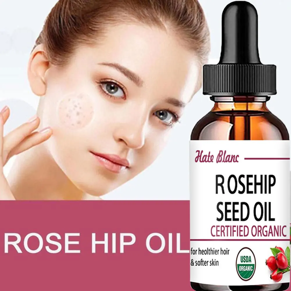 5ML/15ML/30ML/50ML/Pure Essential Oils Rosehip Oil Moisturizing Brighten Skin Color Essential Oil Anti-Dry Anti-Aging Face Essen 3