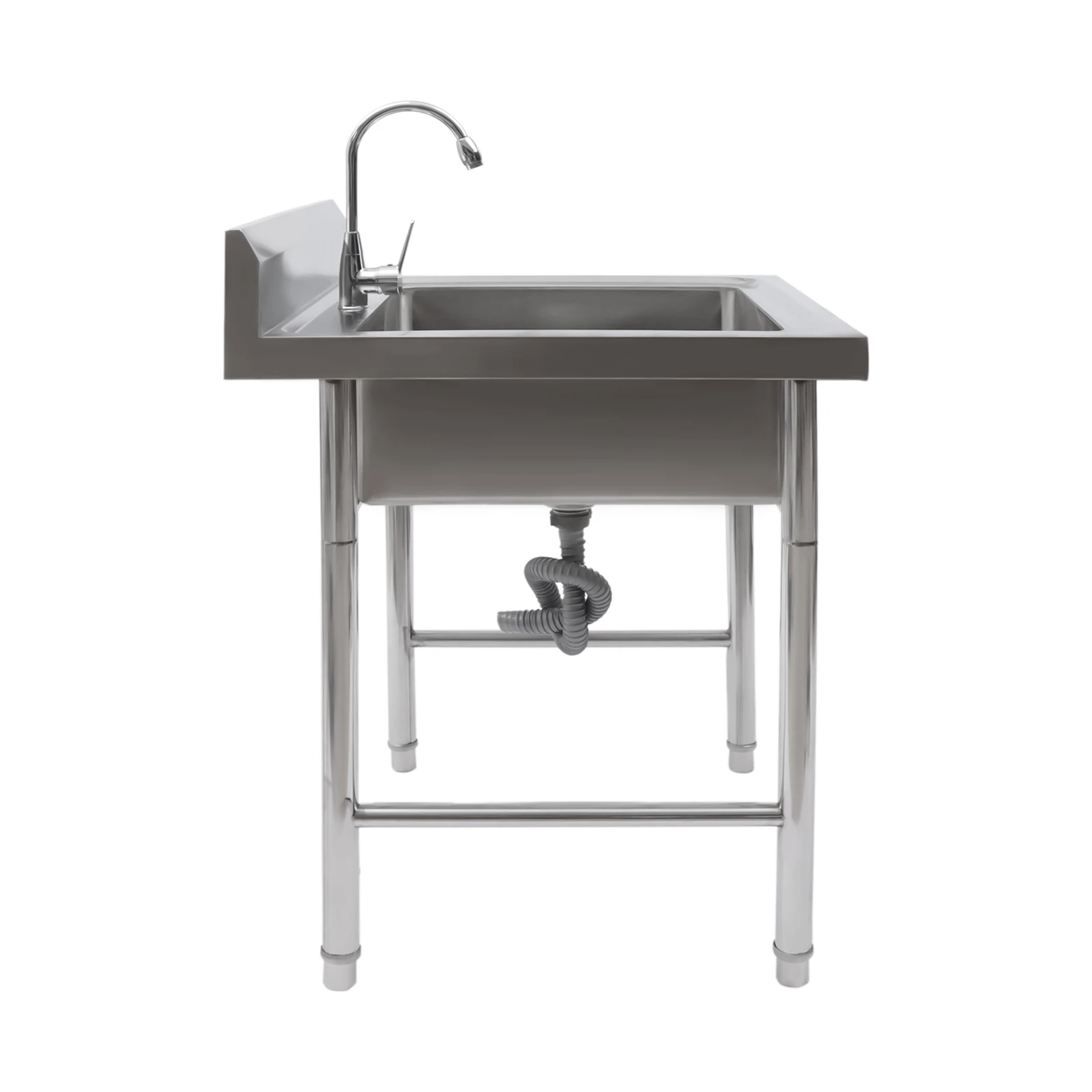 Commercial Stainless Steel Workbench with Sink Outdoor Sink Station Camping