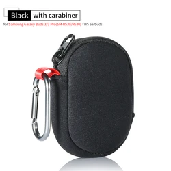 Compact Travel Case for Wireless Earbuds - Portable Storage Bag (Black)
