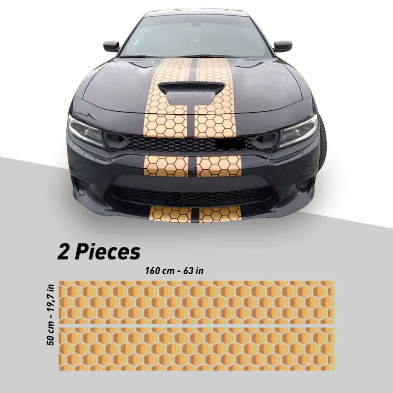 Honey Comb гоночные полосы Dual 10 &quotдля Dodge Charger с отделкой в упакопосылка зарядное