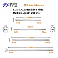 Adaptateur d'extension SDS Max, coupleur Max-Lock avec tige d'extension pour marteau perforateur, perçage à longue portée 4
