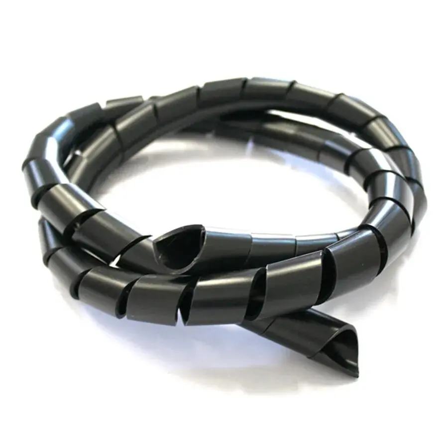 Organizador De Cabos MD9 3/4 1.0 Metro O&M Preto