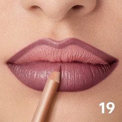 Nude Matte Lip Liner Pencil - Long - Lasting, Waterproof & Smudge - Proof with Smooth Precision (19)