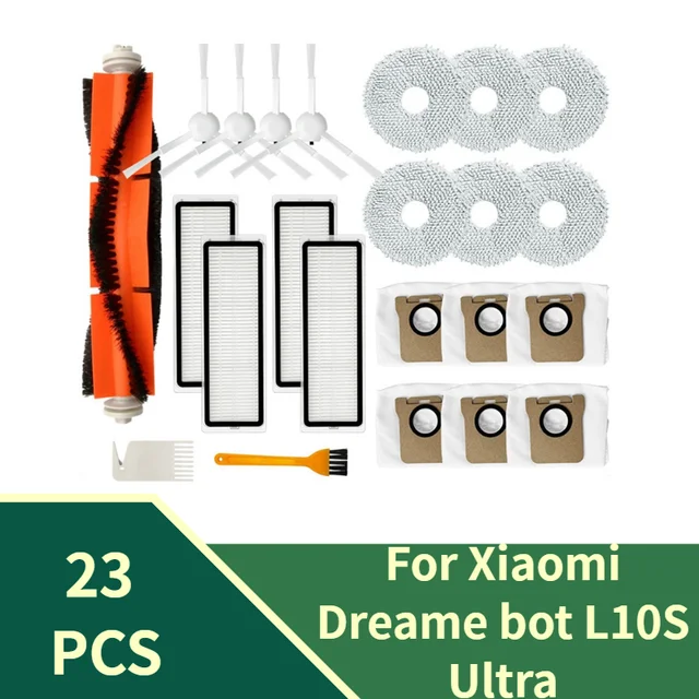 Original Dreame Bot L10s Ultra L10s Pro Robot Vacuum Cleaner Spare  Accessory Parts Kit Hair Main / Side Brush, Filter, Mop Rag - AliExpress