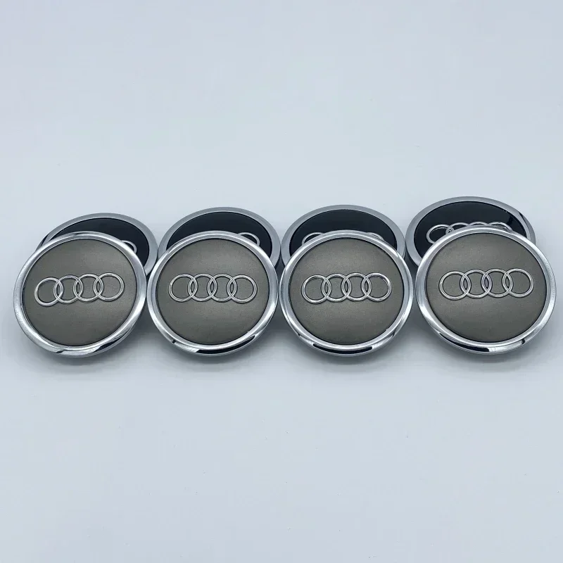 Sleek Car Styling Wheel Center Cap Hub Covers Badge - 4-Pack 60-69mm