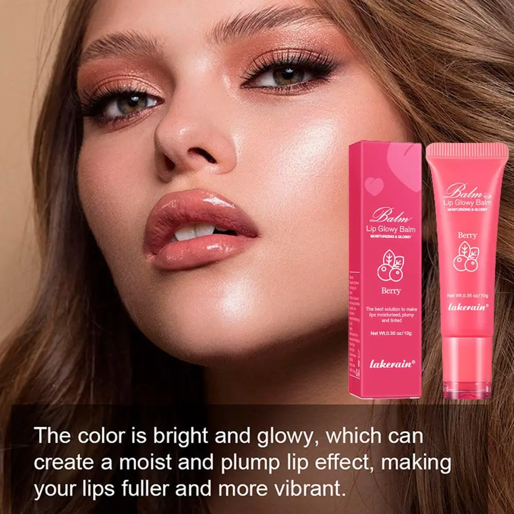 

10g Natural Bright Lip Oil Long Lasting Waterproof Nourish Lips Women Lipgloss Color Moisturizing 4 Tinted Glow G0Z2