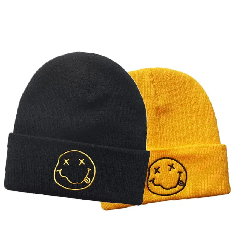 Women Men's Caps Embroidered Knitted Hat Cycling Caps Warm Knitted Hats Sports Outdoor Winter Beanies - 2