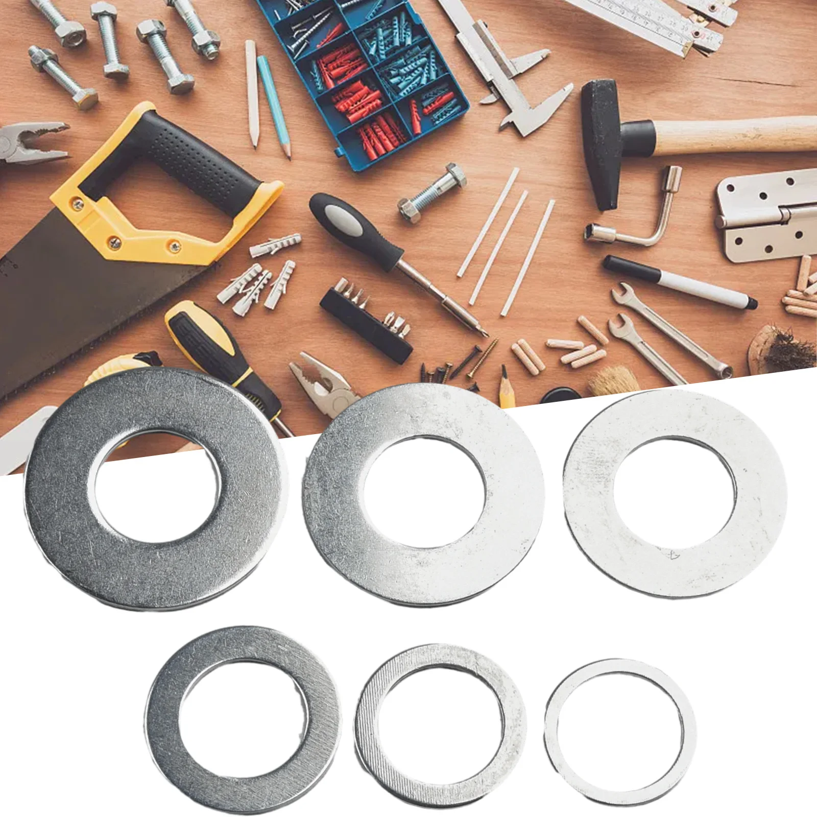 6pcs/set Circular Saw Blade Reducing Ring Conversion Ring Washer Hole Conversion Shims For Grinder From Different Angle conversion ring circular saw diameter different anglem internal