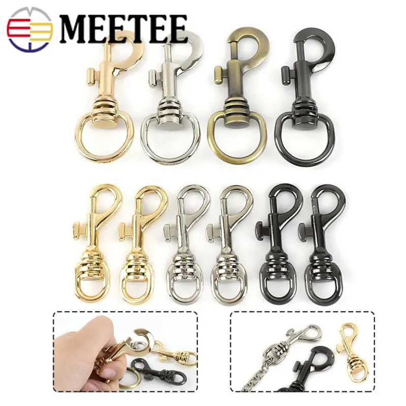 

2/5Pcs Metal Swivel Trigger Clip Buckles Snap Hook Clasp Carabiner Connect Dog Collar Handbag Leather Bag Strap Belt Accessories