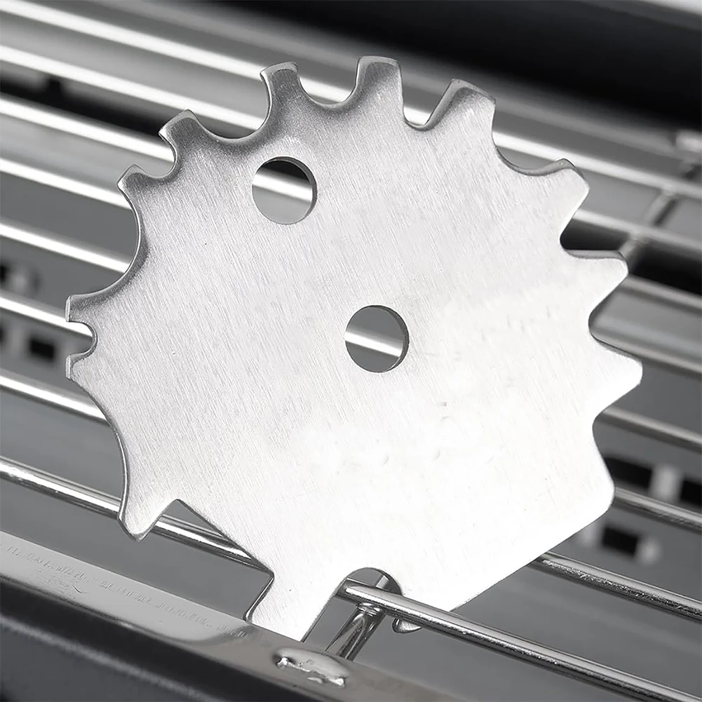 BBQ Grill Scraper Stainless Steel Grills Grate Cleaner Grill Cleaning Scraper Scrubber Tool Camping Accessories