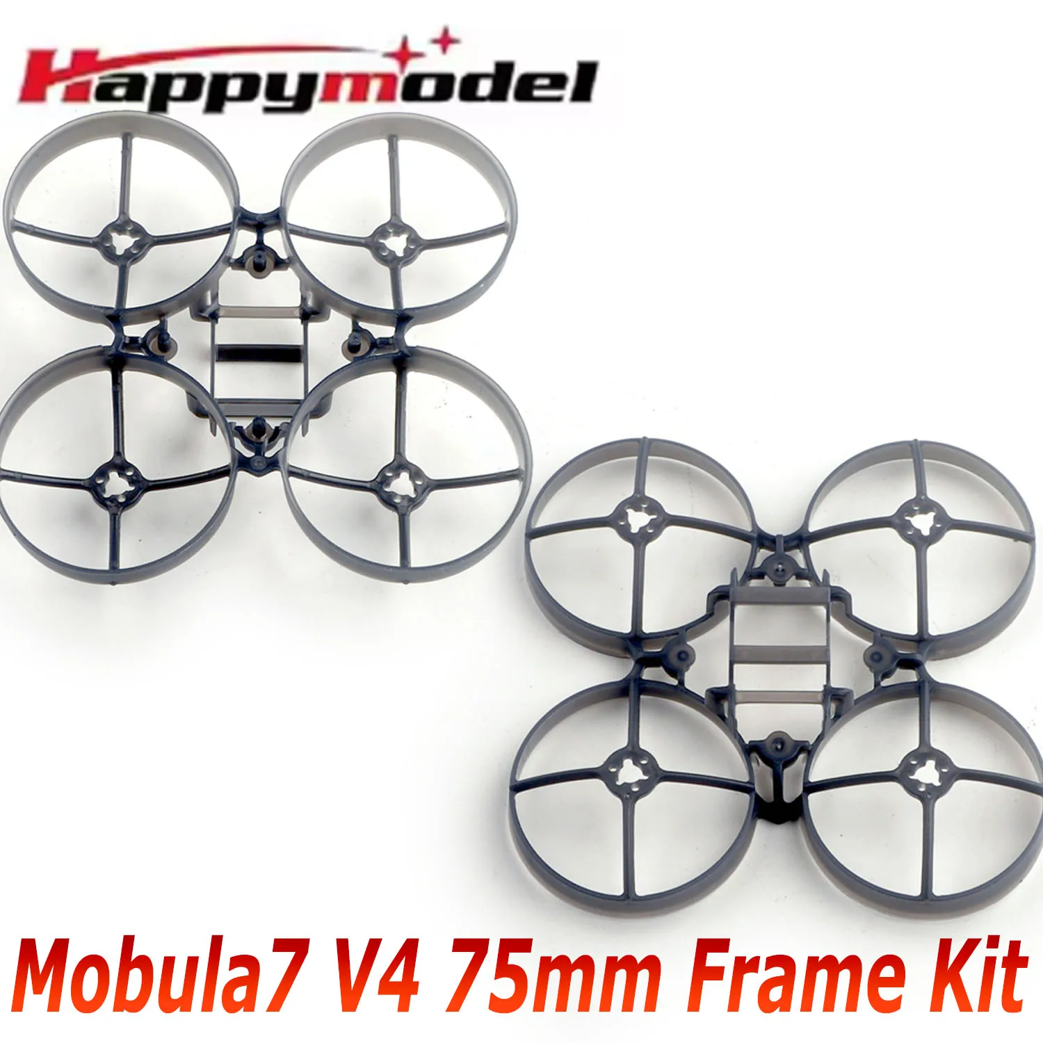 HappyModel Mobula7 V4 75mm Brushless TinyWhoop Frame Kit Upgraded Design for RC Freestyle Racing FPV Drones Quadcopter Model DIY