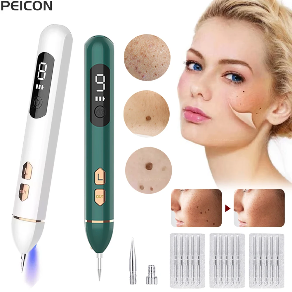 Plasma Pen Remover Laser Plasma Pen Remover Laser Plasma Pen Black Dots Remover Mole Wart Eliminator Freckles Papilloma Mole Nevus Dark Spots Warts Remover Skin Tag