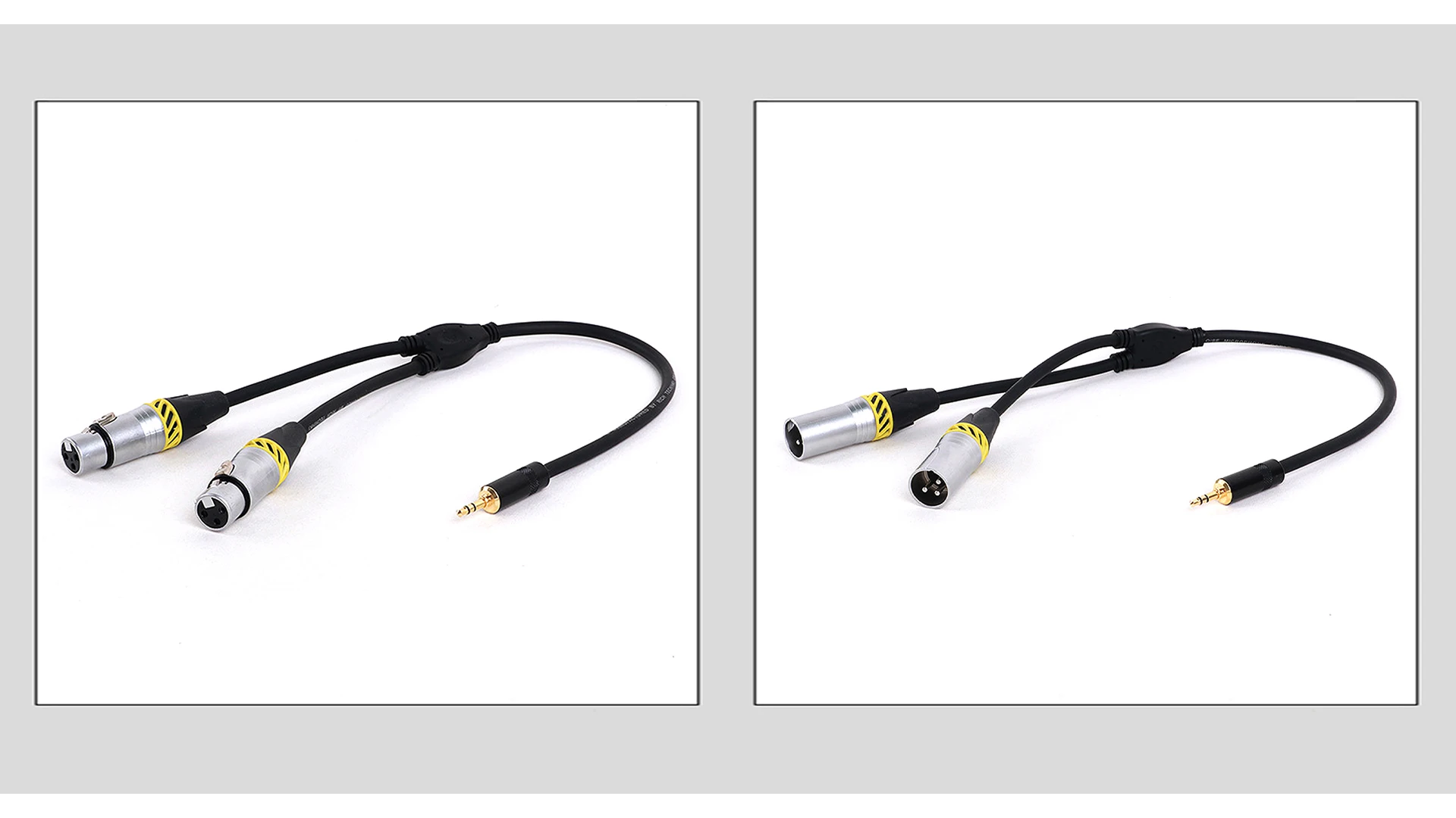 1pc 1/8 Zoll trs Mini-Buchse zu Dual XLR Stecker/Buchse Stecker y Splitter Adapter Kabel Kabel für Verstärker Lautsprecher Kopfhörer Mixer – Detail 4