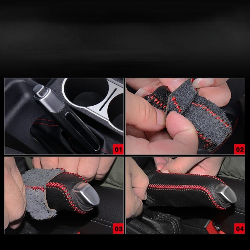Premium Car Leather Handbrake Cover