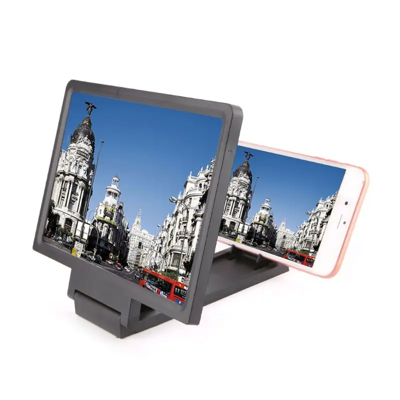 3D Mobile Phone Screen Magnifier Video Amplifier Smartphone Stand For Phone Movies phone screen amplifier