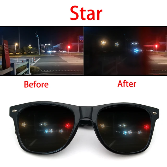 Rave Light Glasses Star Shaped Special Effect EDM Festival Light Changing  Eyewear Rainbow Kaleidoscope Gafas Rave Sunglasses - AliExpress