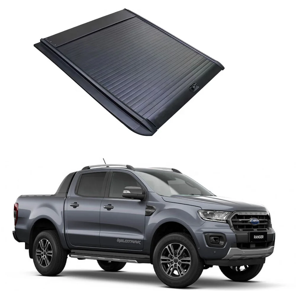 

Retractable Hard Truck Bed Tonneau Covers 4X4 Pickup Roll up Roller Lid Shutter Cover for ford ranger next gen tonneau XLT