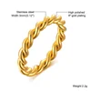 89068-10d900.jpg Bague mince Chic en corde torsadée pour femmes, bagues de mariage en métal en acier inoxydable, nouveaux bijoux de fête Vintage simples et élégants