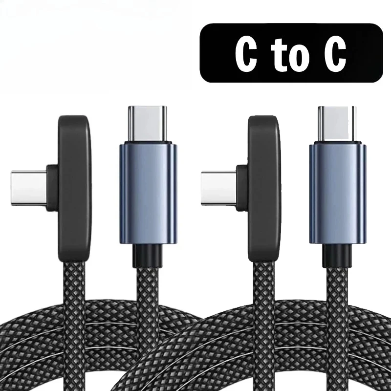 ตัวเลือกสินค้า สายชาร์จ USB-C 90 องศา 100W ชาร์จเร็ว ถ่ายโอนข้อมูล