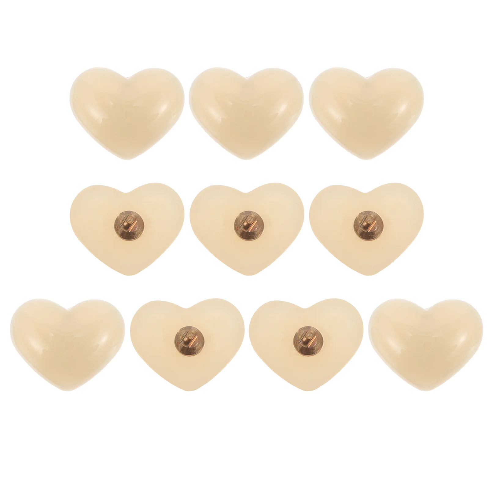 

Heart Buttons Coat Shaped for Replacement Dress Craft Overcoats Decor DIY Supplies