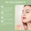 EELHOE Makeup Remover Oil Green Tea Refreshing Moisturizing Face Exfoliator Sensitive Skin Repair Vitamin E Facial Cleansing Oil 6