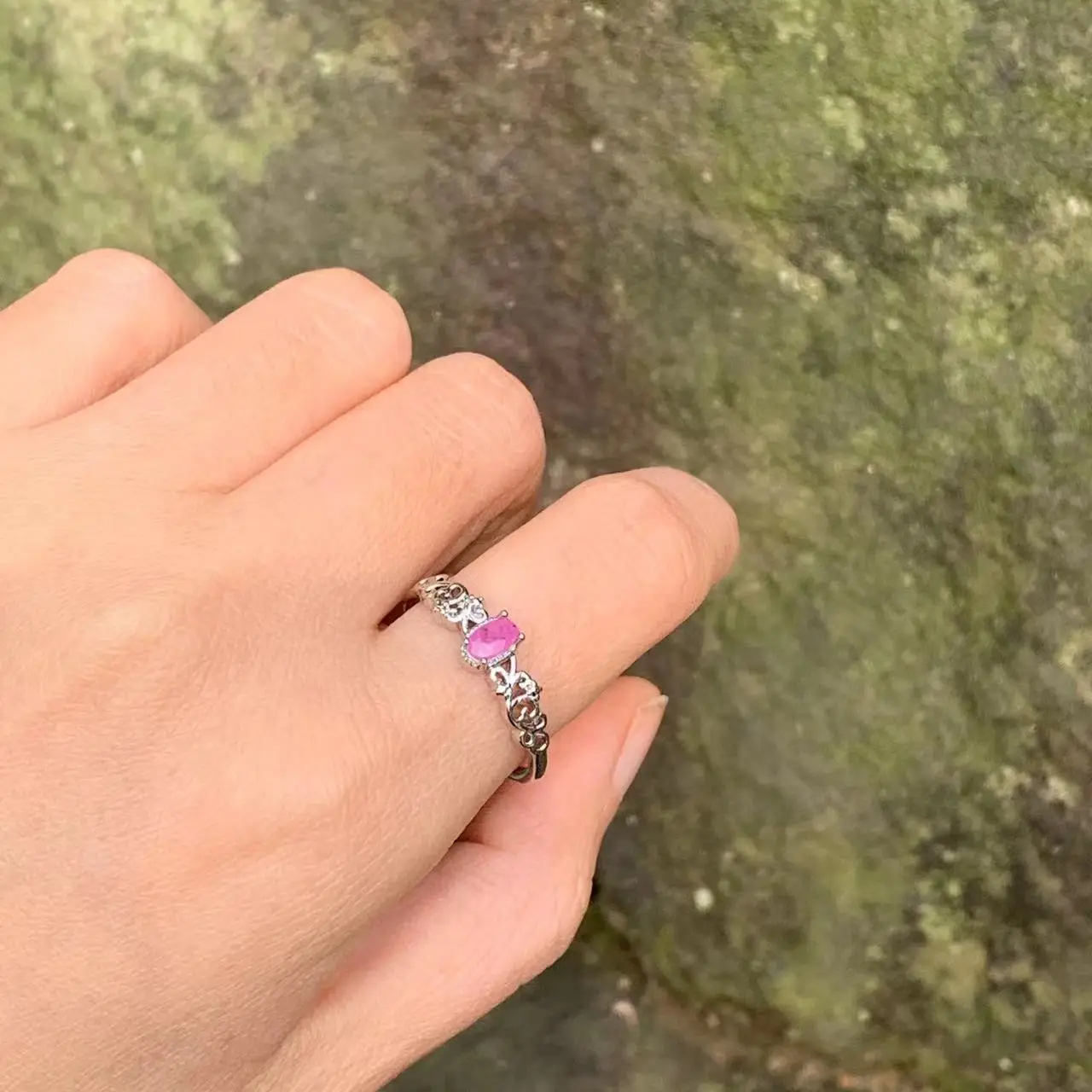 5*3 MM Natural Ruby Ring Adjustable Female Classic Ring Jewelry for Women Gift Wholesale High Quality Vintage Fine