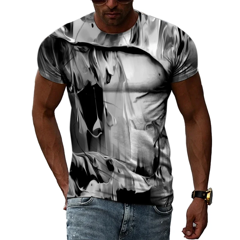 Men's Hip Hop Graffiti 3D Print T-Shirt - Sporty & Lightweight Streetwear - View #10