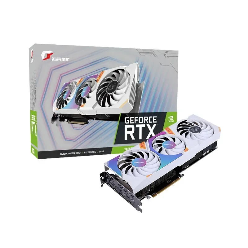 Цветная игровая видеокарта GeForce RTX 3050 Ultra W OC 8G RGB с поддержкой компьютерного