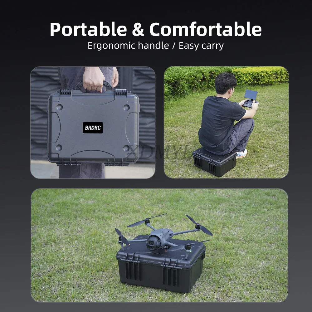 Malette de Transport pour Drone Antidéflagrante Imperméable 40x45x25cm