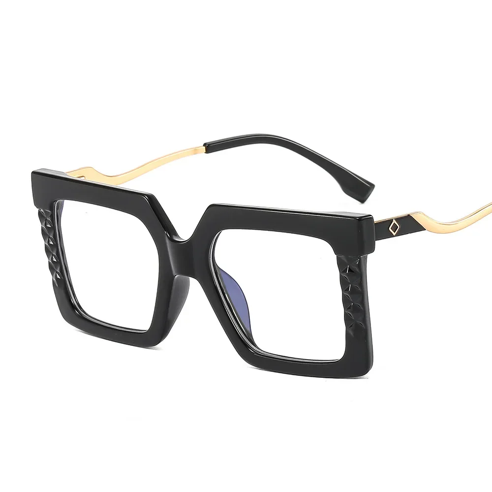 

Fashion glasses women square frame big size prescription glasses blue light blocking myopia glasses multifocal reading glasses