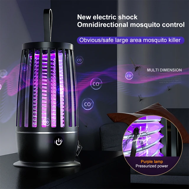 Lampe électrique anti-moustiques Appareil silencieux pour tuer les  moustiques et les mouches Piège à insectes électrique Exterminateur de  moustiques rechargeable Usb - AliExpress