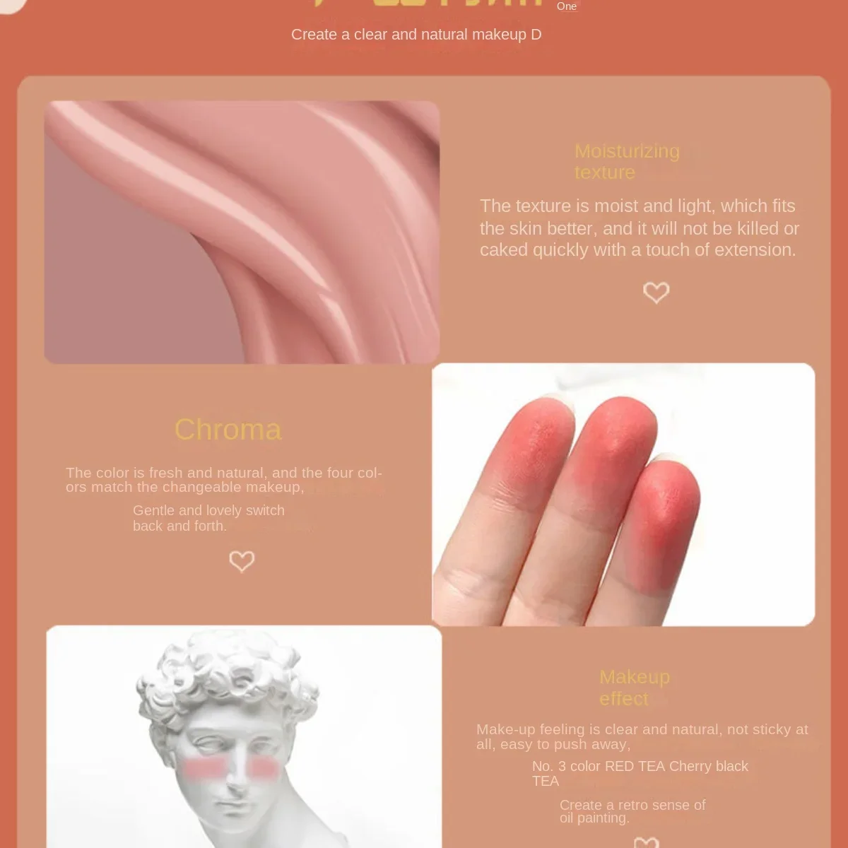 Liquid Blush Matte Mini Face Liquid Blusher Longlasting Silky Smooth Cheek Eye Mousse Blush Highlighter Stick Rouge Waterproof Contour Makeup