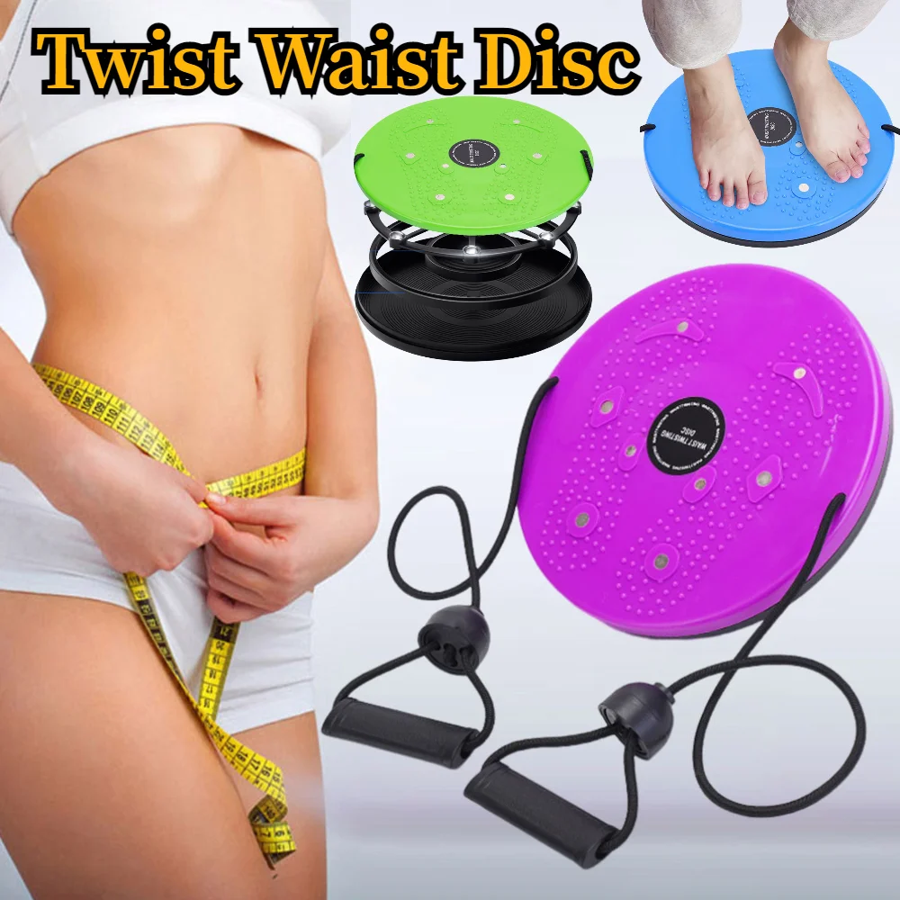 Twist Waist Disc with Pull Rope Training Board Torsion Body Dance Plate Portable Household Weight Loss Aerobic Exercise Tool