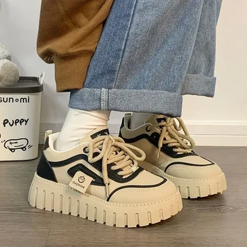 Spring Autumn Sneakers Shoes for Women New Arrival 2025 Comfortable and Elegant Offers Korean On Offer Original Woman Footwear