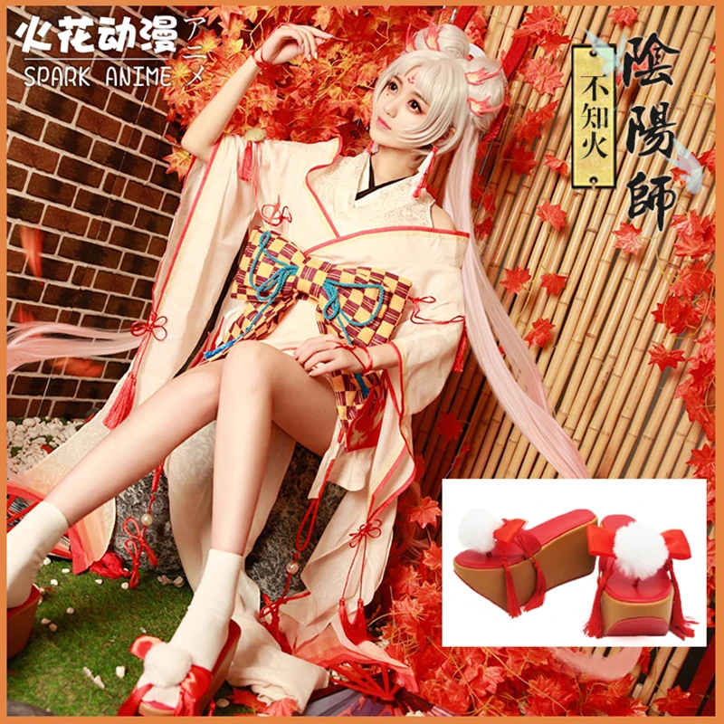 

Game Shiranui Onmyoji Cosplay SSR Shiranui Diver Ali Kimono Cosplay Costume New Sexy Dress Halloween Party Costumes wig shoes