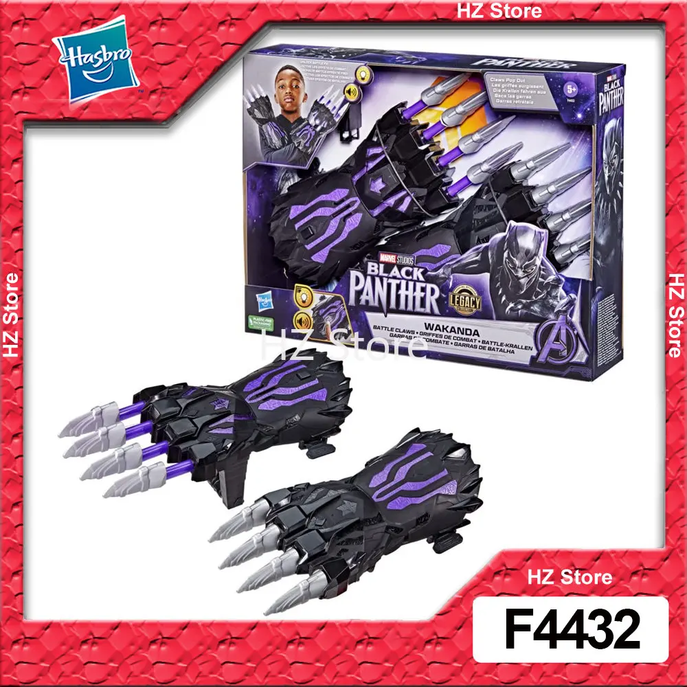 

Hasbro Marvel Studios' Black Panther Legacy Wakanda FX Battle Claws with Lights Sounds Role Play Super Hero Toys for Kids F4432