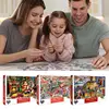 1000pieces Christmas Jigsaw Puzzles Cartoon Santa Claus Colorful Interactive Illustration Jigsaw Puzzles Holiday Favor for home 6