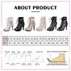 Women Dance Shoes Stilettos High Heels Latin Dance Boots Fish Mouth Mesh Plus Size For Ballroom Dancing Shoes Adjustable instep 5