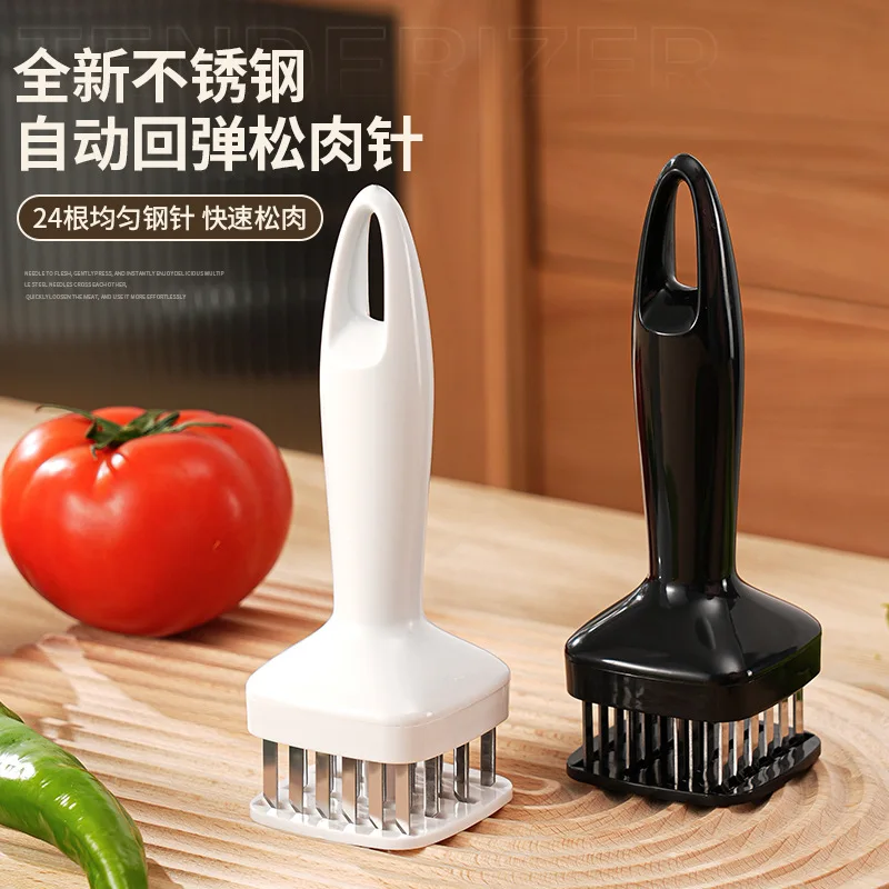 Professional Meat Tenderizer Needle Stainless Steel Steak Tenderizer Hammer Kitchen Tool Cooking Gadgets Rib Breaker Meat Beater