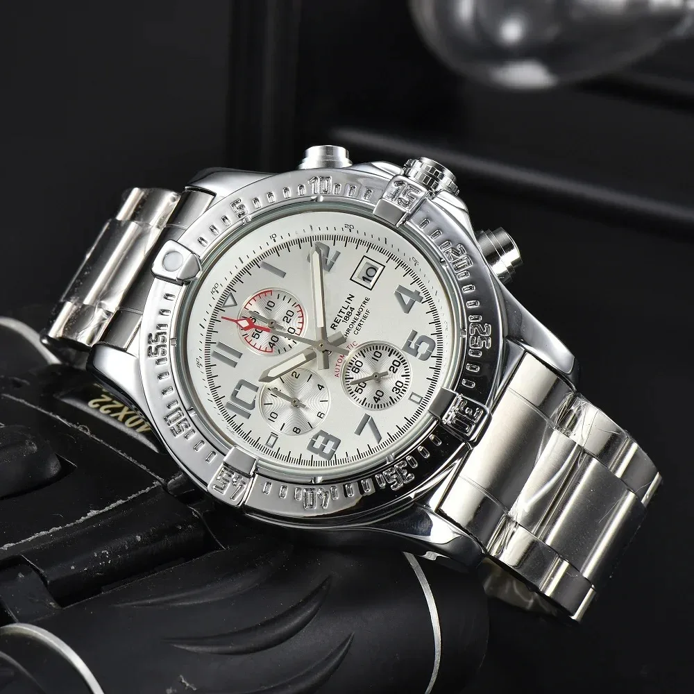 Super Recommend Luxury Watches For Men Quartz Movement Best Sport Design Chronograph Automatic Date Daily Waterproof AAA+ Clocks