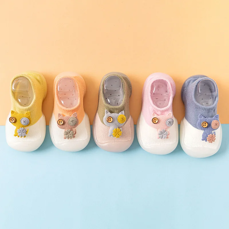 Comfy & Breathable Slip-On Shoes for Baby Boys & Girls-Perfect for First Walkers Toddlers Cartoon Baby Walking Socks
