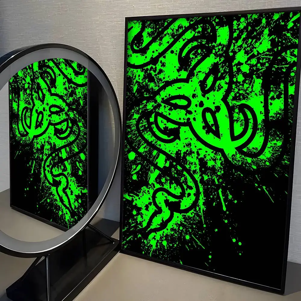 Mode Logo R-Razer Poster Aufkleber Vintage Film Poster Drucken Wasserdichte Wand Kunst Für Wohnzimmer Schlafzimmer Home Decor – Detail 6