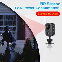 8-128G PIR Motion Detection Mini Camera Low Power BodyCam 1080P Sensor Night Vision Camcorder DVR Micro Sport DV Video Small Cam 3