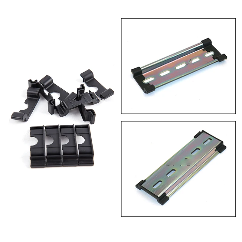 10Pcs C45 35mm Din Rail Anti-Scratch End Cap Protector Din Rail Only End Caps