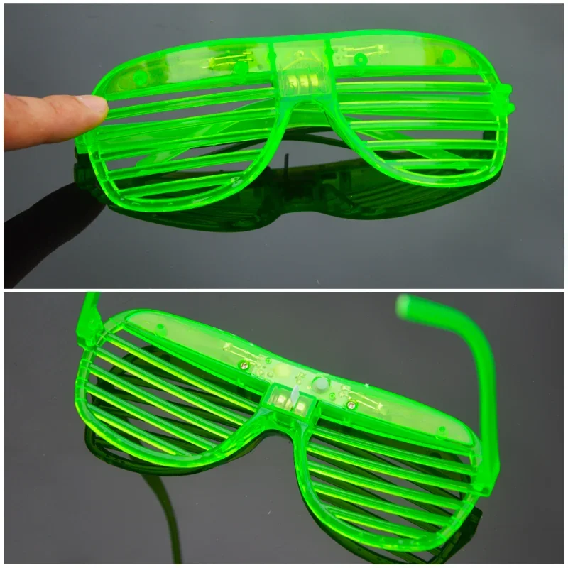 thumbnail image 5 of 1 pieza de gafas LED iluminadas de 5 colores que brillan en la oscuridad, suministros para fiestas, recuerdos de fiesta de neón para niños y adultos, 5 of 6