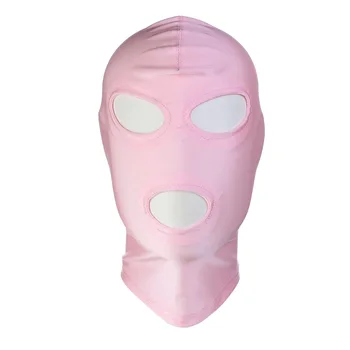 Big Size BDSM Fetish Mask Hood Sexy Toys Open Mouth Eye Bondage Party Mask Cosplay Headgear Mask Adult Game for Couples Man 6