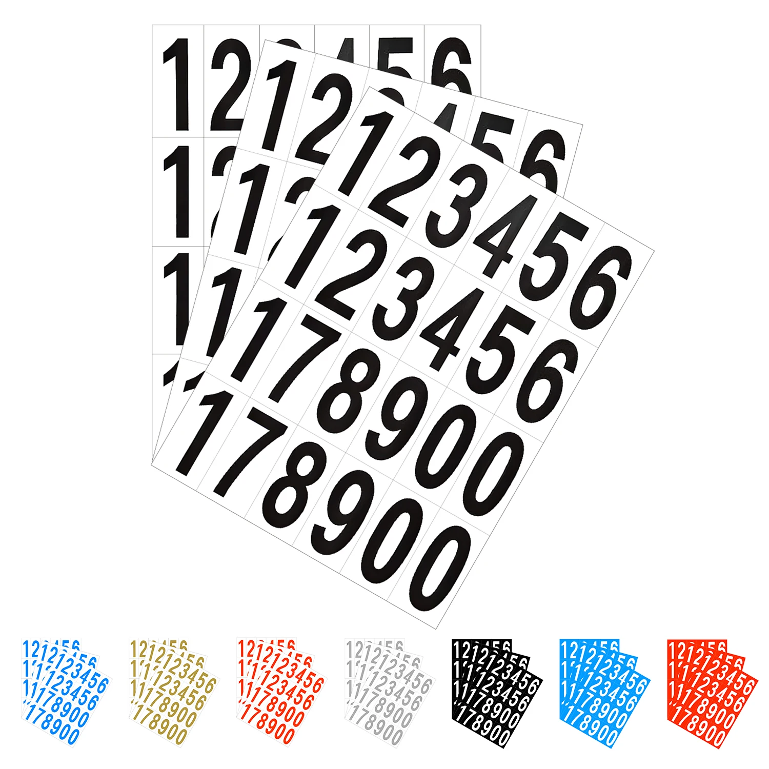 3 Sheet Self Adhesive Numbers Stickers Mailbox Labels DIY Crafts Art Making Self Adhesive For House Door Locker Curb Sign