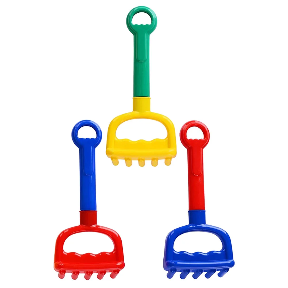 

3 Pcs Sand Digging Children's Beach Rake Baby Toddler Sand Box Kids Beach Outside Kids Sand Box Toys Shovels for Kids Pp Sandbox