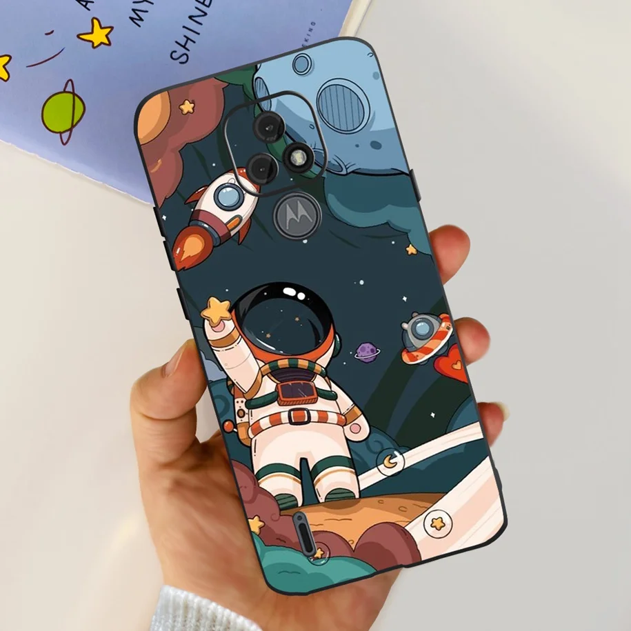 Fashion Astronaut Silicone Soft Bumper Phone Case Cover